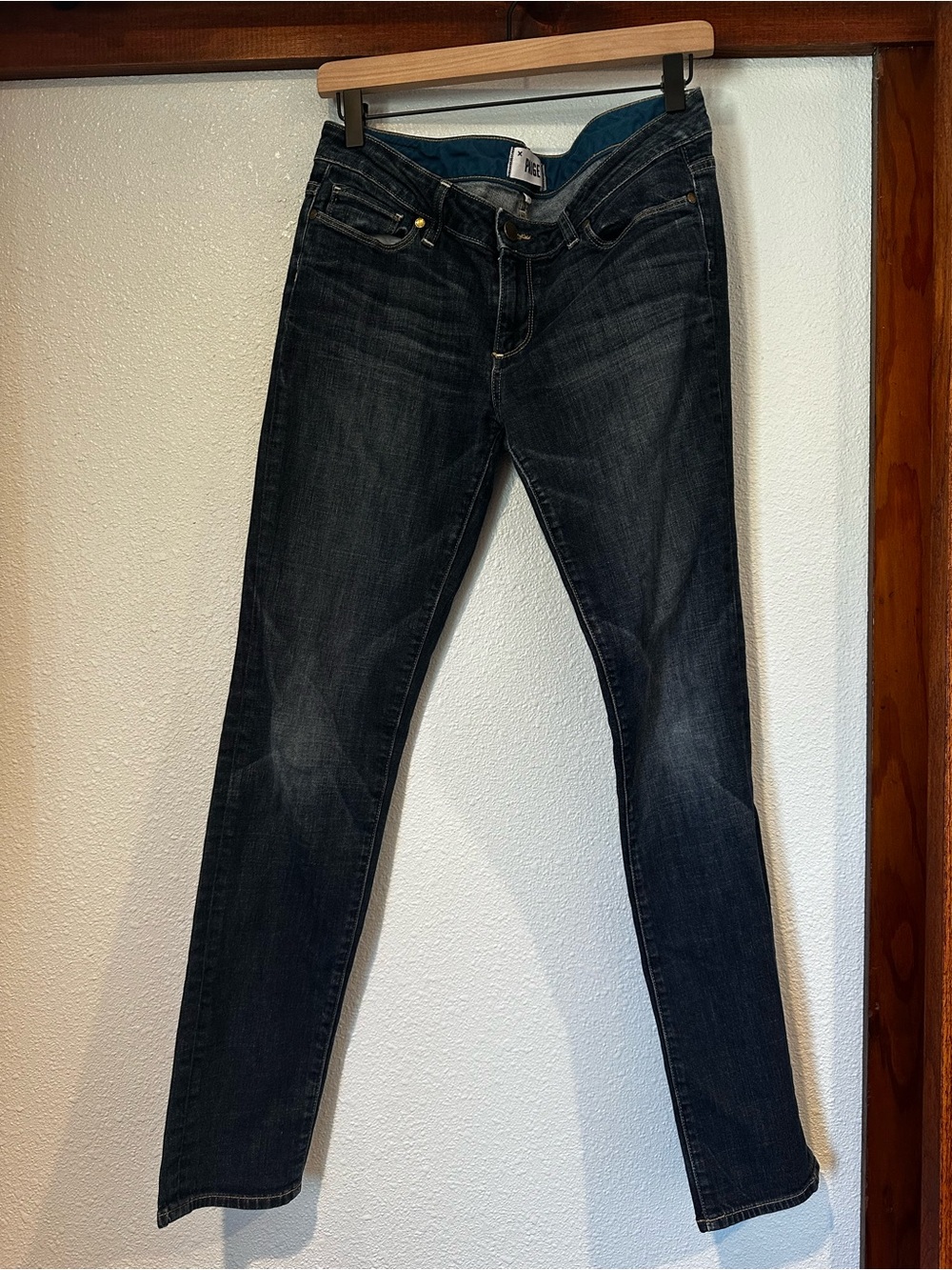 PAIGE Women’s Dark Wash Jimmy Jimmy Skinny Jeans Size 28